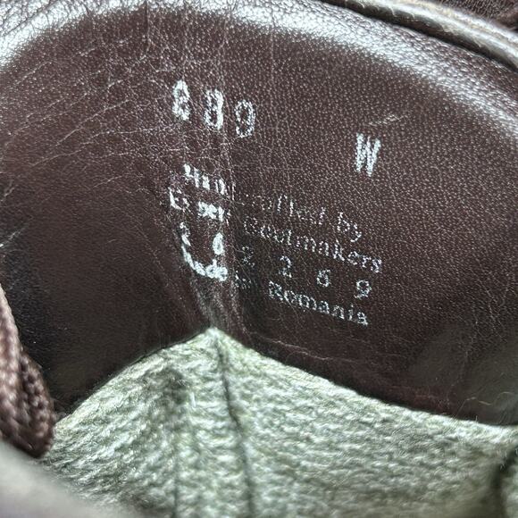 LL Bean EUC Cresta Gore Tex Vibram Romania Brown Leather Hiking Boots Mens 9.5 W - Picture 9 of 11